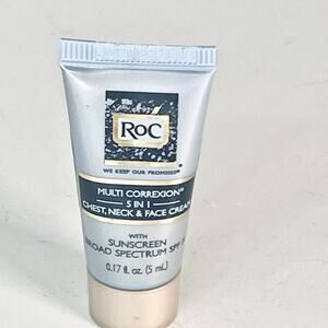 RoC Correxion 5-in-1 Chest Neck Face Cream SPF 30 Sunscreen Travel .17 oz New
